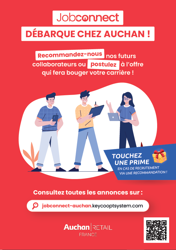 Sample co-optation poster - Auchan
