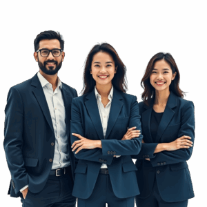 Généré par IA - Personnes souriantes