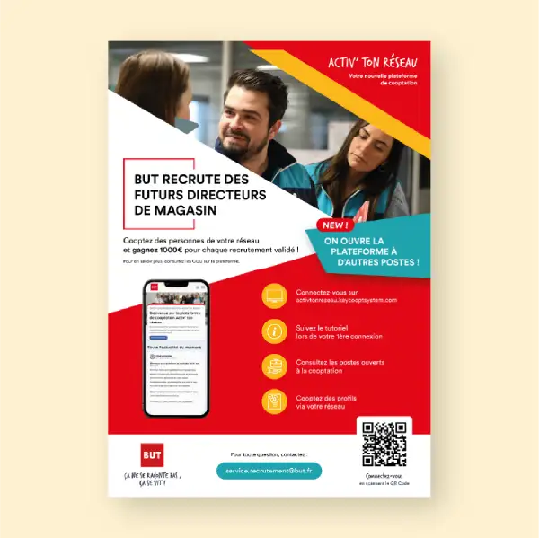 Affiche de communication pour le nouveau programme de cooptation de But