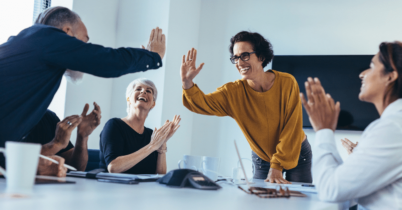Équipe engagée en entreprise