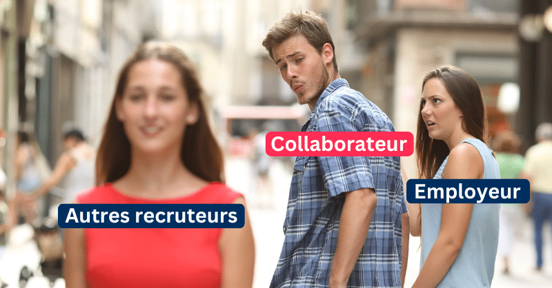 Scène humoristique sur le turnover