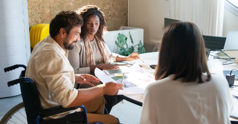 Personne handicapé au travail