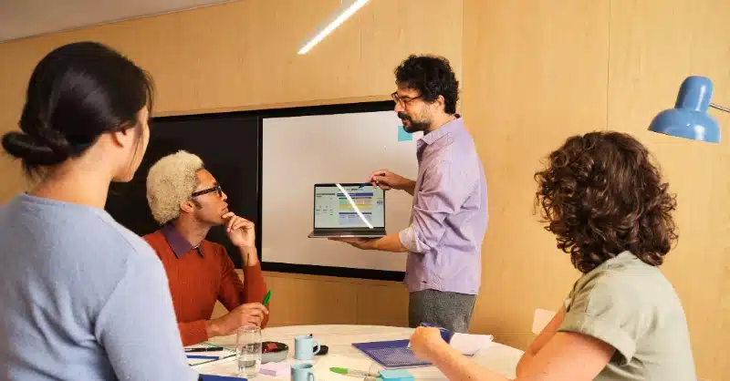 Équipe en brainstorming